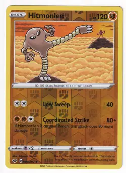 Hitmonlee 094/202 - Sword & Shield - NM Reverse Holo - Pokemon TCG - Image 1