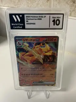 2023 Pokemon JPN SV2a Charizard ex #006 RR Scarlet & Violet WCC Gem Mint 10 - Image 1