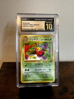 Weepinbell Pokemon Jungle 1997 (Japanese) - CGC Pristine 10 (POP 3) - Image 1