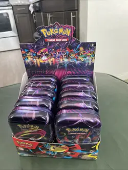 Pokemon Mega Evolutions Mini Tin Display Tins Sealed - Image 1