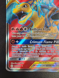 Pokemon TCG Charizard & Braixen GX 212/236 Tag Team Cosmic Eclipse Full Art LP - Image 4