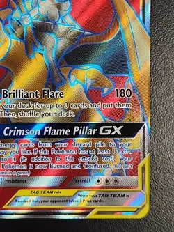 Pokemon TCG Charizard & Braixen GX 212/236 Tag Team Cosmic Eclipse Full Art LP - Image 5
