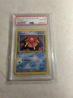 Pokemon Staryu 56 Neo Revelation 1st Edition 2001 Gem Mint PSA 10 - Image 1