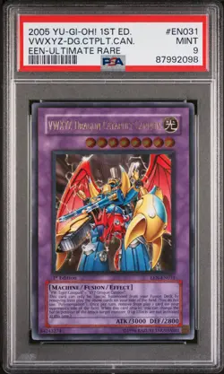 2005 YUGIOH EEN-EN031 VWXYZ-DRAGON CATAPULT CANNON ULTIMATE PSA 9 MINT #87992098 - Image 1