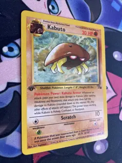 KABUTO - 50/62 - 1st Edition Fossil - Common - Pokemon Card - NM/MINT - Image 2