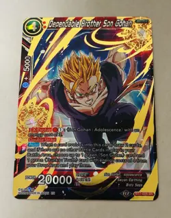 Dragon Ball Super Card Game Dependable Brother Son Gohan BT7-006 SR Gold Foil - Image 1