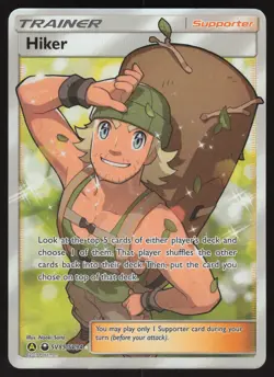 Hiker SV85/SV94 Pokemon Trainer Hidden Fates Holo Full Art Card - Image 1