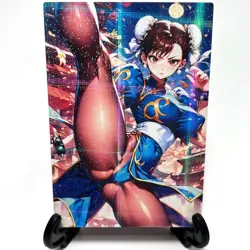 Street Fighter Chun-Li Sexy Anime Waifu Girl Doujin Lewd Goddess Story Art Card - Image 1