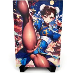 Street Fighter Chun-Li Sexy Anime Waifu Girl Doujin Lewd Goddess Story Art Card - Image 2