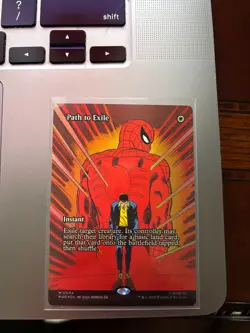 MTG Path to Exile #0004 Foil Borderless Mythic Marvel Eternal-Legal (MAR) - Image 1