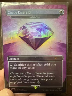 Chaos Emerald (Lotus Petal) Purple Secret Lair Drop 7034 MTG NM - Image 1