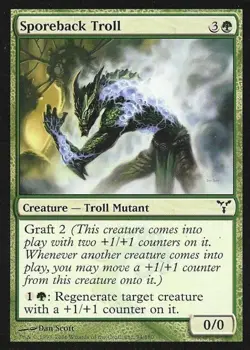 Sporeback Troll - Light Play MTG Dissension - Image 1