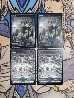 4x Island 270 271 Full Art - NM/M Innistrad Crimson Vow MTG Magic - Image 1