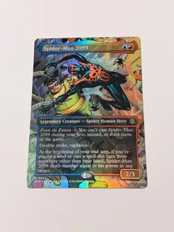 Spider-Man 2099 (0205) (Borderless) Foil R Marvel's Spider-Man 205 MTG - Image 1