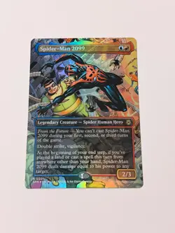 Spider-Man 2099 (0205) (Borderless) Foil R Marvel's Spider-Man 205 MTG - Image 2