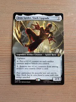 Iron Spider, Stark Upgrade - 279 - MTG: Marvel’s Spider-Man - Extended Art -Rare - Image 1