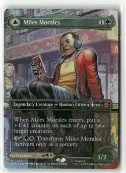 MTG Miles Morales 0200 Foil (Borderless) M Marvel's Spider-Man NM SPM - Image 1