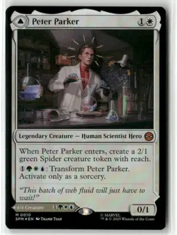 MTG Peter Parker 0010 Foil M Marvel's Spider-Man NM SPM - Image 1