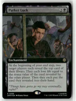 MTG Parker Luck 0258 Foil (Extended Art) R Marvel's Spider-Man NM SPM - Image 1