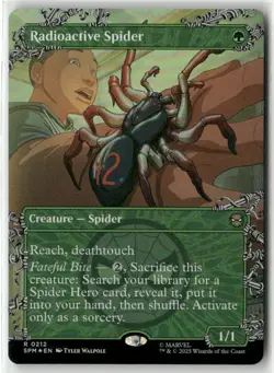 MTG Radioactive Spider 0212 Foil (Borderless) R Marvel's Spider-Man NM SPM - Image 1