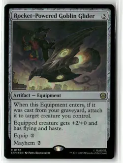 MTG Rocket-Powered Goblin Glider 0172 Foil R Marvel's Spider-Man NM SPM - Image 1