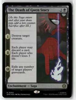 MTG The Death of Gwen Stacy 0054 Foil R Marvel's Spider-Man NM SPM - Image 1