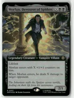 MTG Morlun, Devourer of Spiders 0257 Foil (Extended Art) R Marvel's Spider-Man N - Image 1