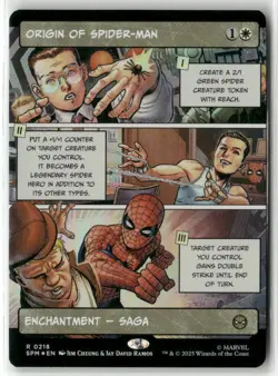 MTG Origin of Spider-Man 0218 Foil (Borderless) R Marvel's Spider-Man NM SPM - Image 1