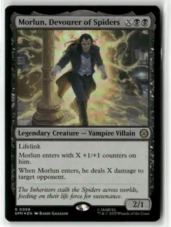 MTG Morlun, Devourer of Spiders 0059 Foil R Marvel's Spider-Man NM SPM - Image 1