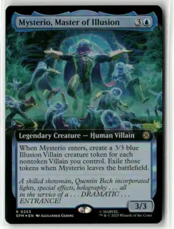 MTG Mysterio, Master of Illusion 0253 Foil (Extended Art) R Marvel's Spider-Man - Image 1