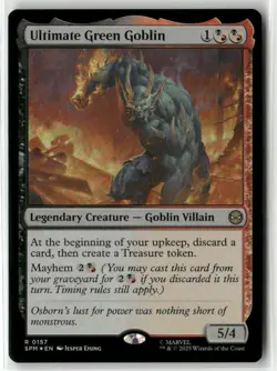 MTG Ultimate Green Goblin 0157 Foil R Marvel's Spider-Man NM SPM - Image 1