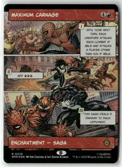 MTG Maximum Carnage 0225 Foil (Borderless) R Marvel's Spider-Man NM SPM - Image 1