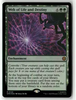 MTG Web of Life and Destiny 0122 Foil M Marvel's Spider-Man NM SPM - Image 1