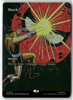 MTG Shock 0027 Foil (Borderless) M Marvel Universe Eternal-Legal NM MAR - Image 1