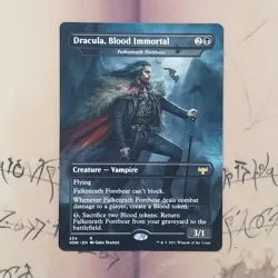 Dracula, Blood Immortal 334 VOW Borderless Regular Rare NM MTG Card English - Image 1