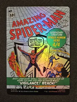 Peter Parker M 0232 (Borderless) MTG Magic: Marvel Spider-Man Foil - Image 2