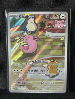 2024 POKEMON TWM TWILIGHT MASQUERADE #187 CHANSEY 187/167 SIR Illustration RARE - Image 1