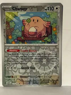 Chansey Reverse Holo 113/165 SV: Scarlet & Violet 151 NM Pokemon Fast Ship - Image 1
