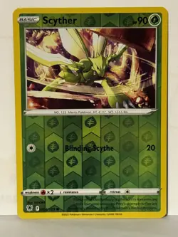 Scyther (004) Reverse Holo 004/189 SWSH10: Astral Radiance NM Pokemon Fast Ship - Image 1