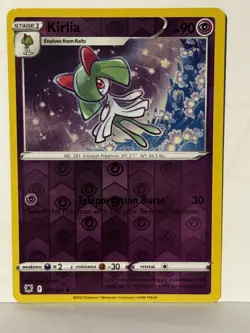 Kirlia Reverse Holo 061/189 SWSH10: Astral Radiance NM Pokemon Fast Ship - Image 1