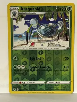 Araquanid Reverse Holo 020/264 SWSH08: Fusion Strike NM Pokemon Fast Ship - Image 1