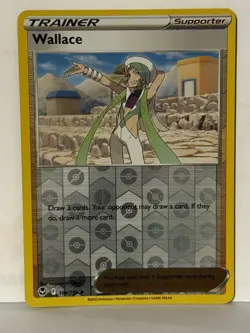 Wallace Reverse Holo 166/195 SWSH12: Silver Tempest NM Pokemon Fast Ship - Image 1