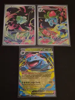 Pokemon Mega Evolutions Venusaur Evolution Lot 3 cards total - Image 1