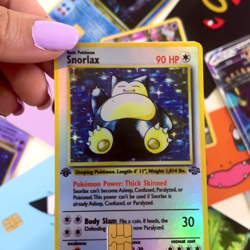 Snorlax 11/64 1st Edition Holo Credit/Debit Card Skin - Small Chip Vinyl Decal - Image 2