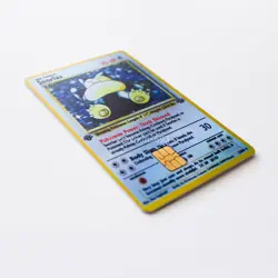 Snorlax 11/64 1st Edition Holo Credit/Debit Card Skin - Small Chip Vinyl Decal - Image 4