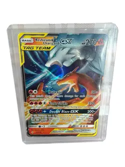 Pokemon Reshiram & Charizard GX Full Art Holo Rare Card 20/214 - Image 1
