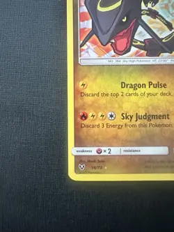 Pokemon 2017 Shining Legends Rayquaza Holo Rare Card 56/73 LP Condition - Image 2