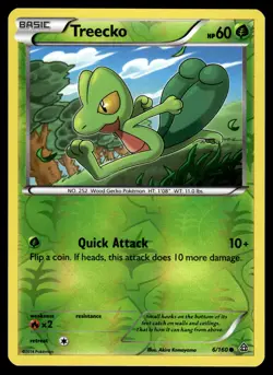Treecko 6/160 Reverse Holo XY Primal Clash Pokemon Card - Image 1