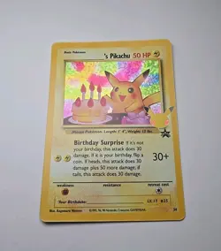 Pokemon Pikachu TCG Birthday Celebrations Holo Rare Card Excellent+ Condition - Image 1