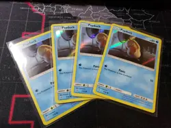 4x POKEMON Psyduck 7/18 SM Detective Pikachu HOLO Pokemon Card MINT - READY SHIP - Image 1